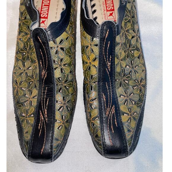 Pikolinos ROMANA Heeled Sandals - Women's Size 37 -‎ Made in Spain - Floral - Picture 2 of 13